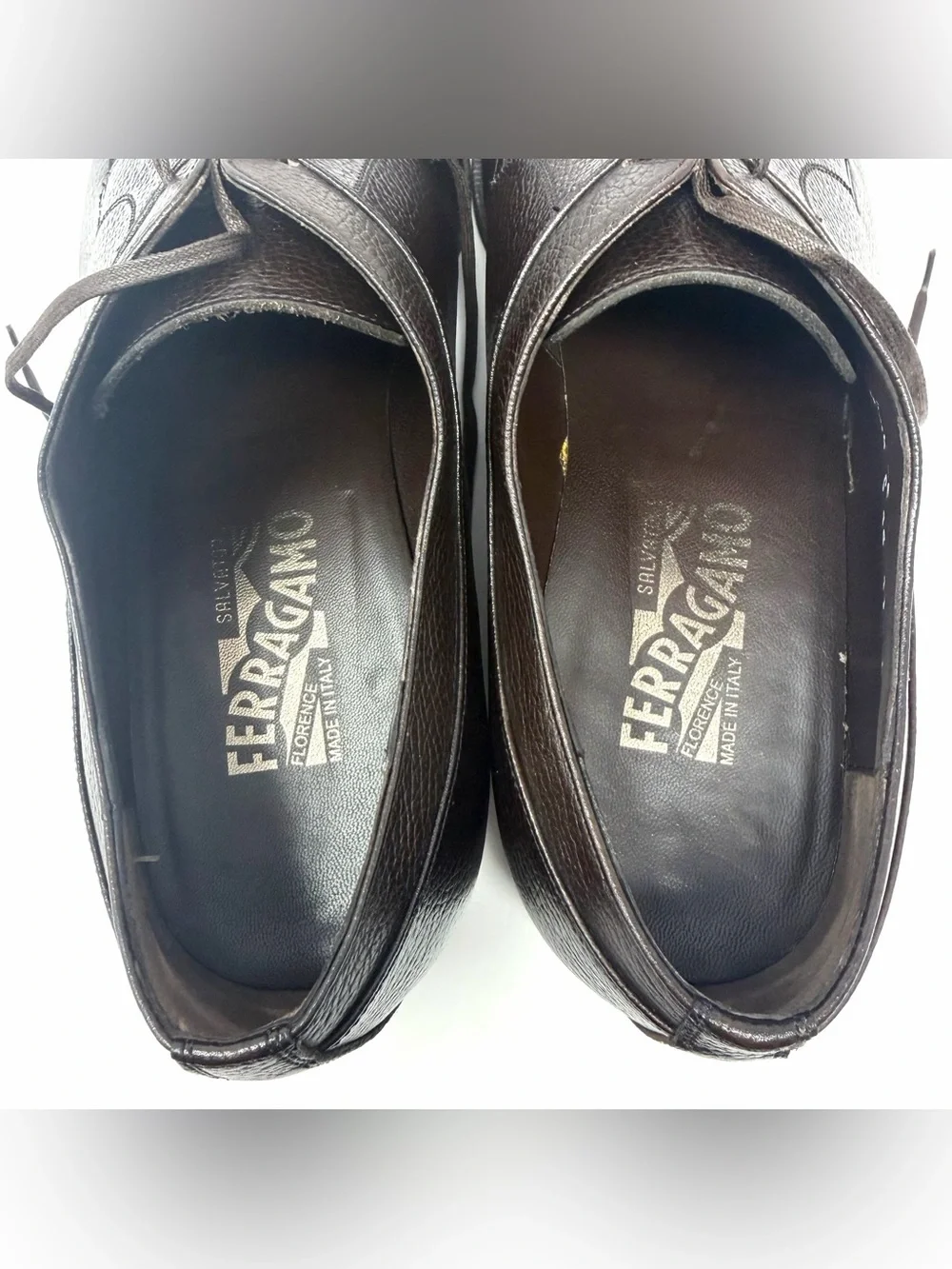 Men's Classic Brown Leather Dress Shoes - Lace-Up Oxford